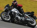  2005 Bmw K1200r Front Side Lean View